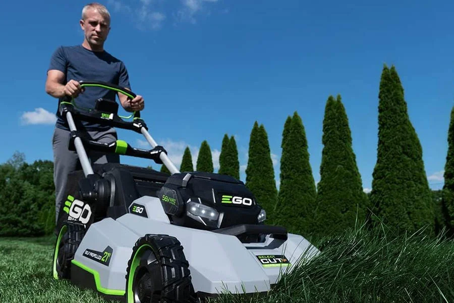 best rated battery mower